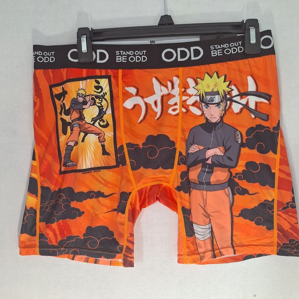 NWT Men’s ODD Underwear Boxer Briefs x Naruto Shippuden Anime Size XL Gift